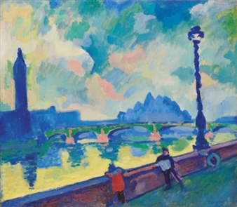 Londres: la Tamise au pont de Westminster - André Derain