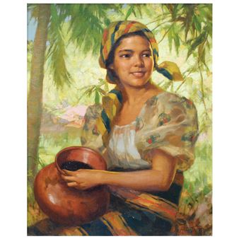 Dalagang Bukid (Girl with Banga) - Fernando Amorsolo