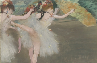 DANSEUSES EN BLANC - Edgar Degas