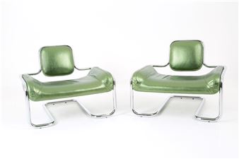 Pair of Limande armchairs - Kwok Hoï Chan