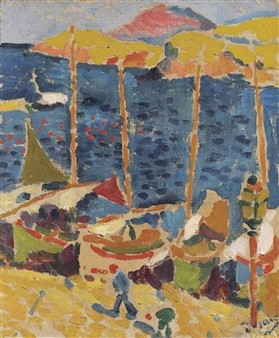 Bateaux au Port de Collioure - André Derain