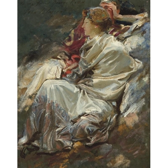 CASHMERE SHAWL (DOROTHY BARNARD AND NICOLA D'INVERNO) - John Singer Sargent