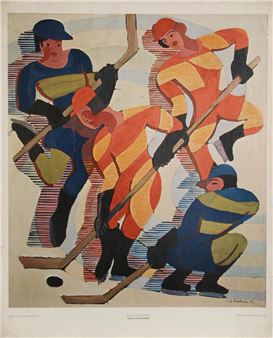 HOCKEY PLAYERS - Ernst Ludwig Kirchner