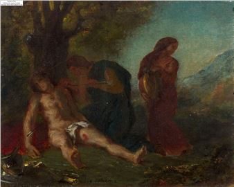 Saint Sébastien soigné par les saintes Femmes - Eugène Delacroix