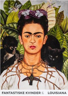 Self-portrait with thorn necklace and Hummingbird - Frida Kahlo