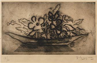 Corbeille de fleurs (Basket of Flowers) (V. 71) - Georges Braque