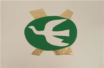 The dove on a green background - Georges Braque