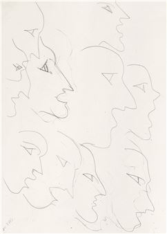 Étude de visages (recto); Étude de motifs (verso - Henri Matisse