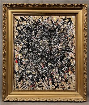 Jackson Pollock Oil on Canvas - Jackson Pollock