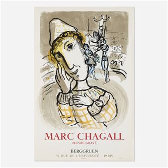 Le Cirque au Clown Jaune - Marc Chagall