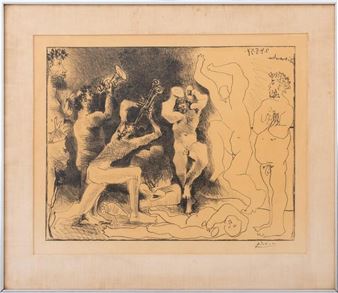 After Pablo Picasso "La Danse des Faunes" Litho - Pablo Picasso