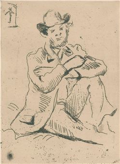 Portrait du peintre Armand Guillaumin au pendu - Paul Cézanne