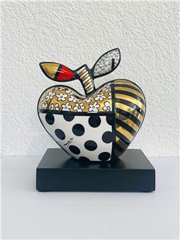 Golden Big Apple - Romero Britto