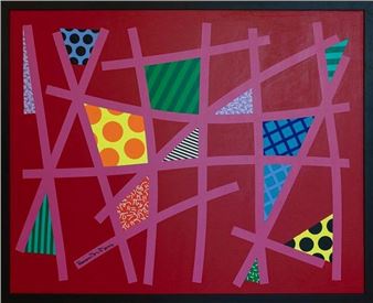 ROMERO BRITTO, Red Everglades, oil on canvas - Romero Britto