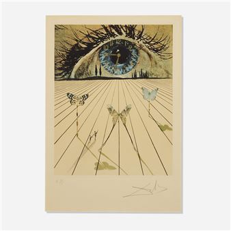 Eye of Surrealistic Time (from the Memories of Surrealism portfolio - Salvador Dalí